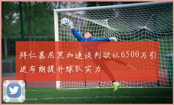 拜仁慕尼黑加速谈判欲以6500万引进布朗提升球队实力